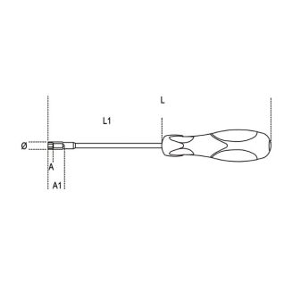 Tiefe Sechskant-Steckschlüssel BETA 944BX/4 - 2