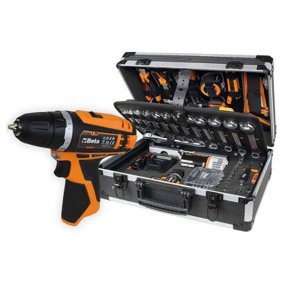 Koffer mit Werkzeugsatz für den universellen Einsatz, 147 Teile und Akku-Bohrmaschine 12 V BETA WORKER 2056E 12V/19P