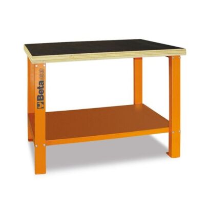 Werkbank mit Arbeitsfläche Holz BETA C58B/-O