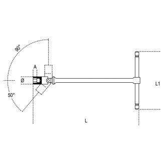Sechskant-Stiftschlüssel T-Griff BETA 952/6 - 2