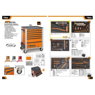 Werkzeugwagen mit 7 Schubladen,  mit Werkzeugsatz, 309 Teile BETA WORKER BW2400S/R7/E-M - 4