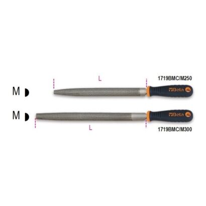 Feilen Halbrund-Flachstumpf  BETA 1719BMC/M 250