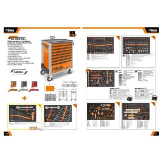 Werkzeugwagen mit 8 Schubladen,  mit Werkzeugsatz, 398 Teile BETA WORKER BW2400S/G8/E-L - 4