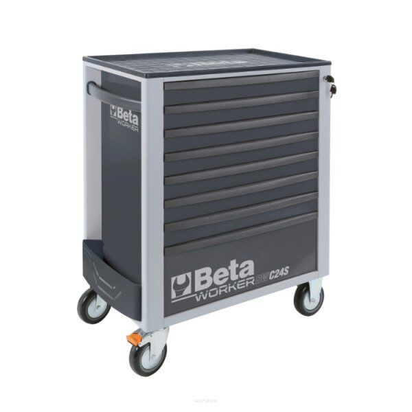 Werkzeugwagen mit 8 Schubladen,  mit Werkzeugsatz, 398 Teile BETA WORKER BW2400S/G8/E-L
