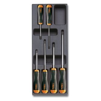 Werkzeugwagen mit 7 Schubladen und 197 Werkzeugen, orange BETA 2400S7/POL4/O - 15