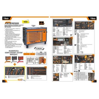 Werkzeugwagen mit 8 Schubladen, mit  Kippschutzsystem,  1061 Teile BETA WORKER BWRSC24AXXL - 4