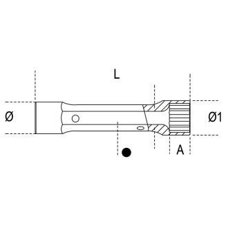 Doppelsteckschlüssel Sechskant-Köpfe BETA 935/6X7 - 2