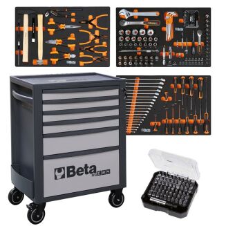 Mobiler Werkzeugwagen RSC24  mit 6 Schubladen mit 189 Werkzeugen BW 2400RSC24/6G-189UT - 2