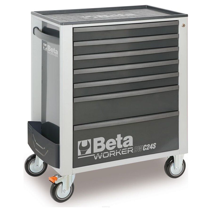 Werkzeugwagen mit 7 Schubladen,  mit Werkzeugsatz, 262 Teile BETA WORKER BW2400S7-G/AUTO