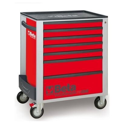 Werkzeugwagen mit 7 Schubladen,  mit Werkzeugsatz, 240 Teile BETA WORKER BW 2400S/R7/E-S