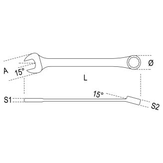 Ring-Maulschlüssel Lange BETA 42LMP/8 - 3