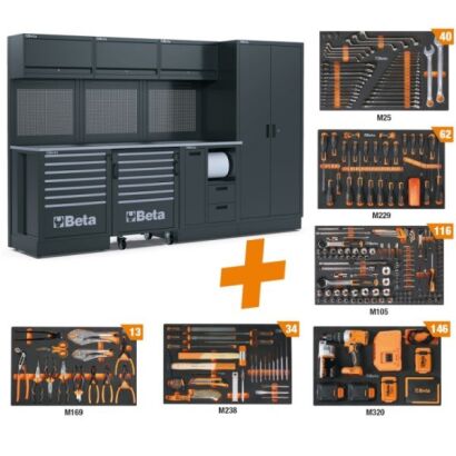 Werkstattmöbel-Set RSC50 2.0 2.0 mit 411 Werkzeugen BETA RSC50F/411UT