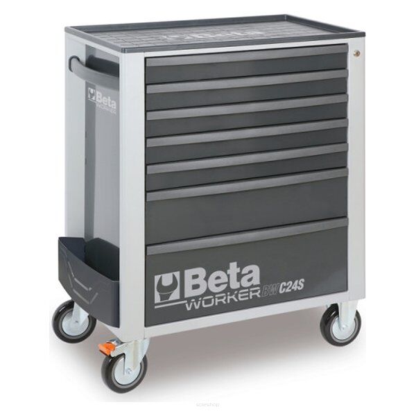 Werkzeugwagen mit 7 Schubladen,  mit Werkzeugsatz, 309 Teile BETA WORKER BW2400S/G7/E-M
